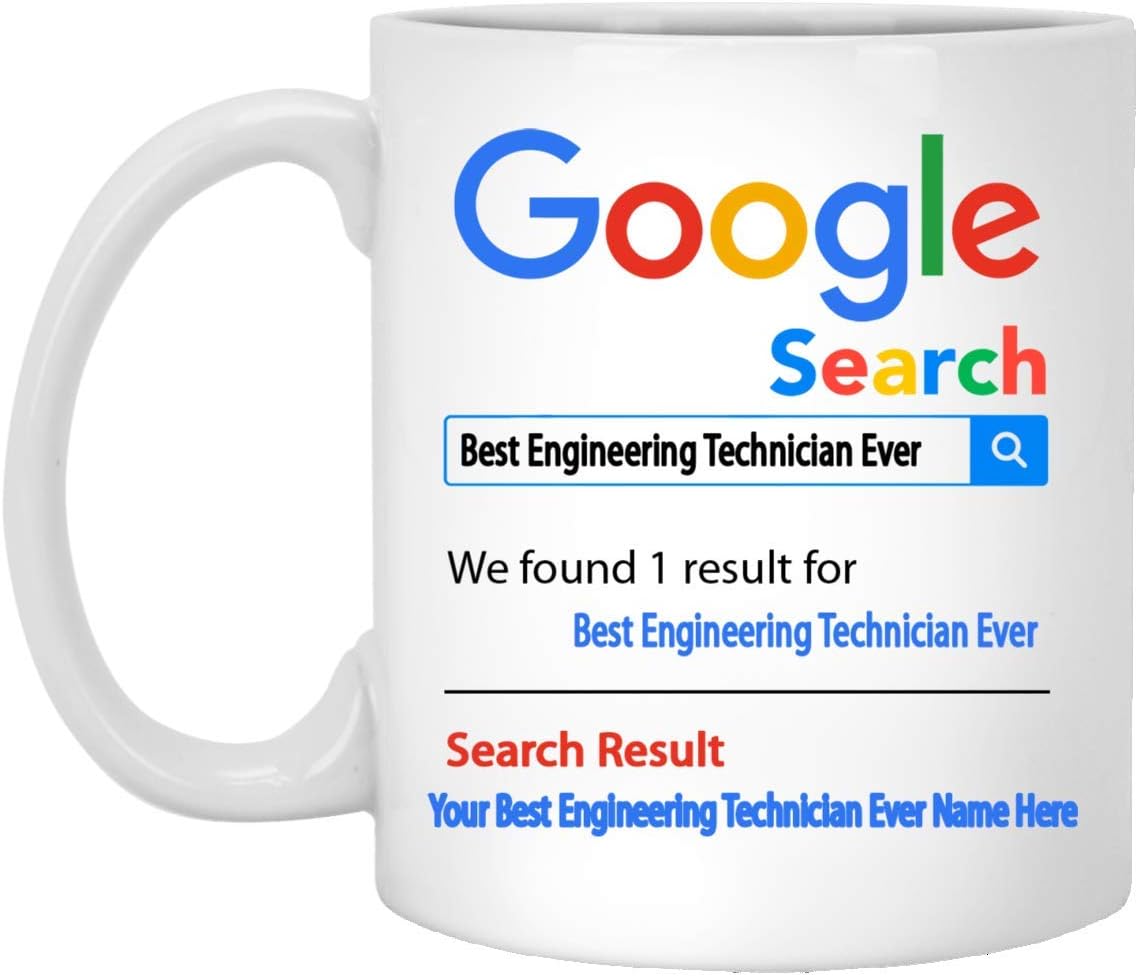 Amazon Personalized Best Engineering Technician Ever Coffee Cup 