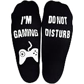 Gaming Novelty Socks Do Not Disturb Im Gaming Funny Gamer Lover Socks Stuff Stocking Valentine's Day Christmas Gifts