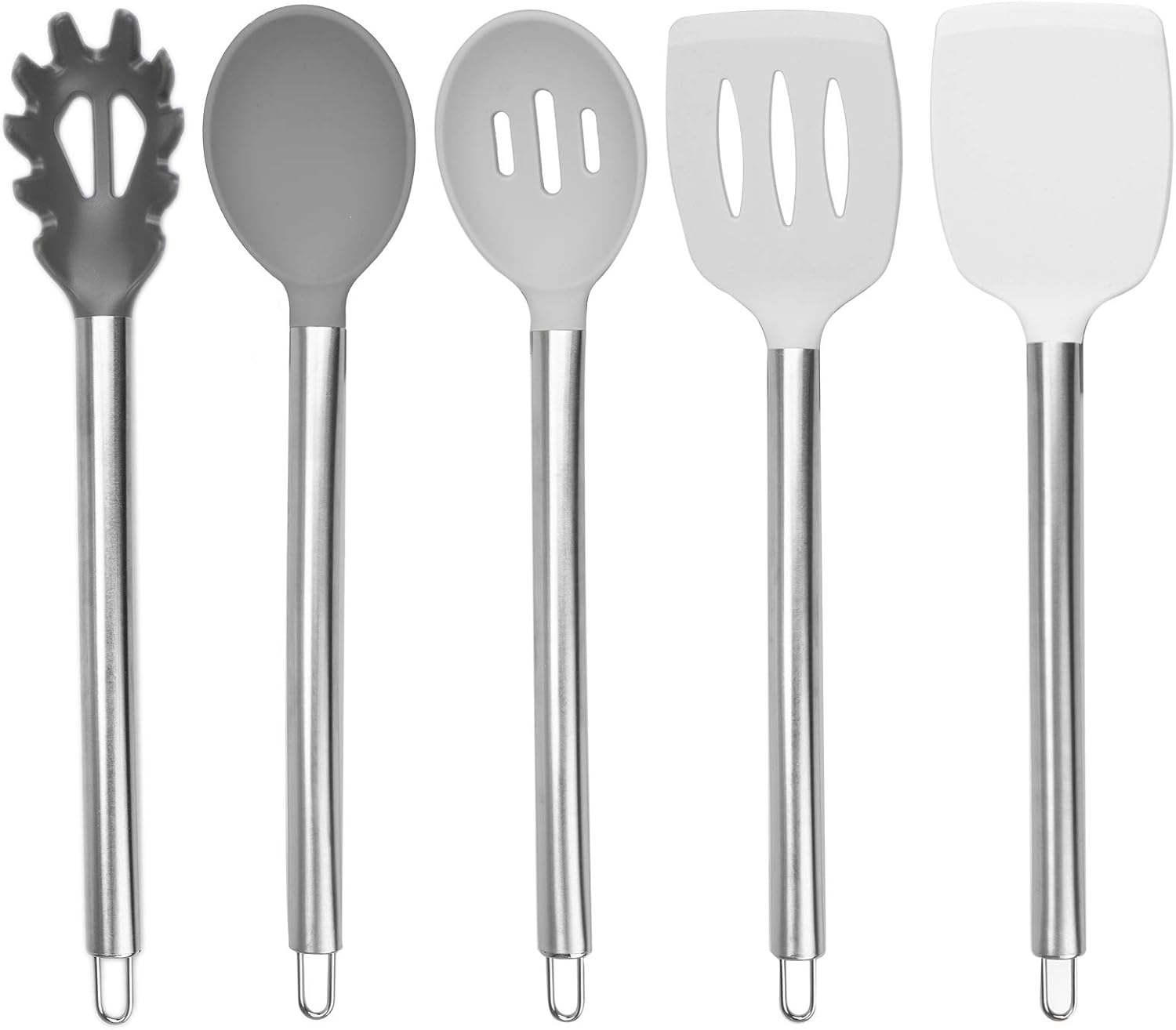 Cook with Color Silicone Cooking Utensils, 5 Pc Kitchen Utensil Set