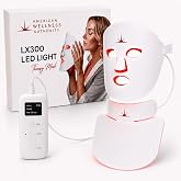 American Wellness Authority FDA Cleared Red Light Therapy Face Mask, Fsa Acne, With Neck Attachment, LX300