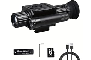 Miasazyr NK008 Digital Night Vision Scope for Hunting, 5X Digital Zoom 1080P Night Vision Monocular Riflescope, Built-in 850 