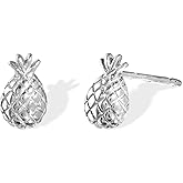 Boma Jewelry Sterling Silver Pineapple Stud Earrings