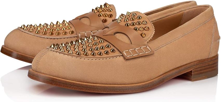 Amazon クリスチャン ルブタン スニーカー メンズシューズ 靴 ローファーシューズ Men S Sneakers 並行輸入品 Nude 3 Measurement 26 Point 0 Centimeters Christian Louboutin クリスチャン ルブタン ローファー スリッポン
