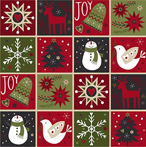 Cypress Home Season's Greetings Gift Tags Paper Cocktail Napkins, 20 count