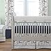 Carousel Designs Navy and Gray Woodland Crib Bumper