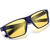 Titan Gaming Glasses, Blue Light Blocking, Night Driving Glasses for Men, Computer Protection Christmas Gift for Gamers