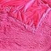 DECOSY Super Soft Faux Fur Couch Throw Blanket Hot Pink 60