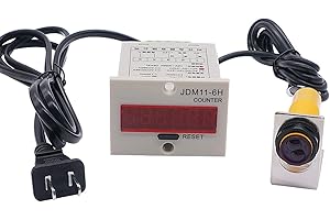 TWTADE/ 110-220VAC LED Auto Display Digital Counter 0-999999 6 Digits + Photoelectric Switch Sensor Distance 30CM NPN NO + Holder