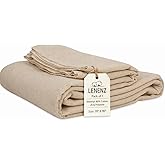 Lenenz Cotton Blended Hospital Patient Bath Blanket, Bed Bath Sheet, Lightweight Sheet Blankets, (Un Bleached, 70 x 90'')