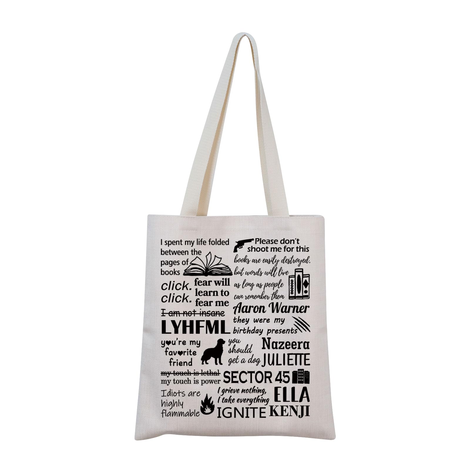 Shatter Series Book Tote Bag - Fandom Gift for Book Lovers - Bookish Merch 45 Sector (45 Tote)