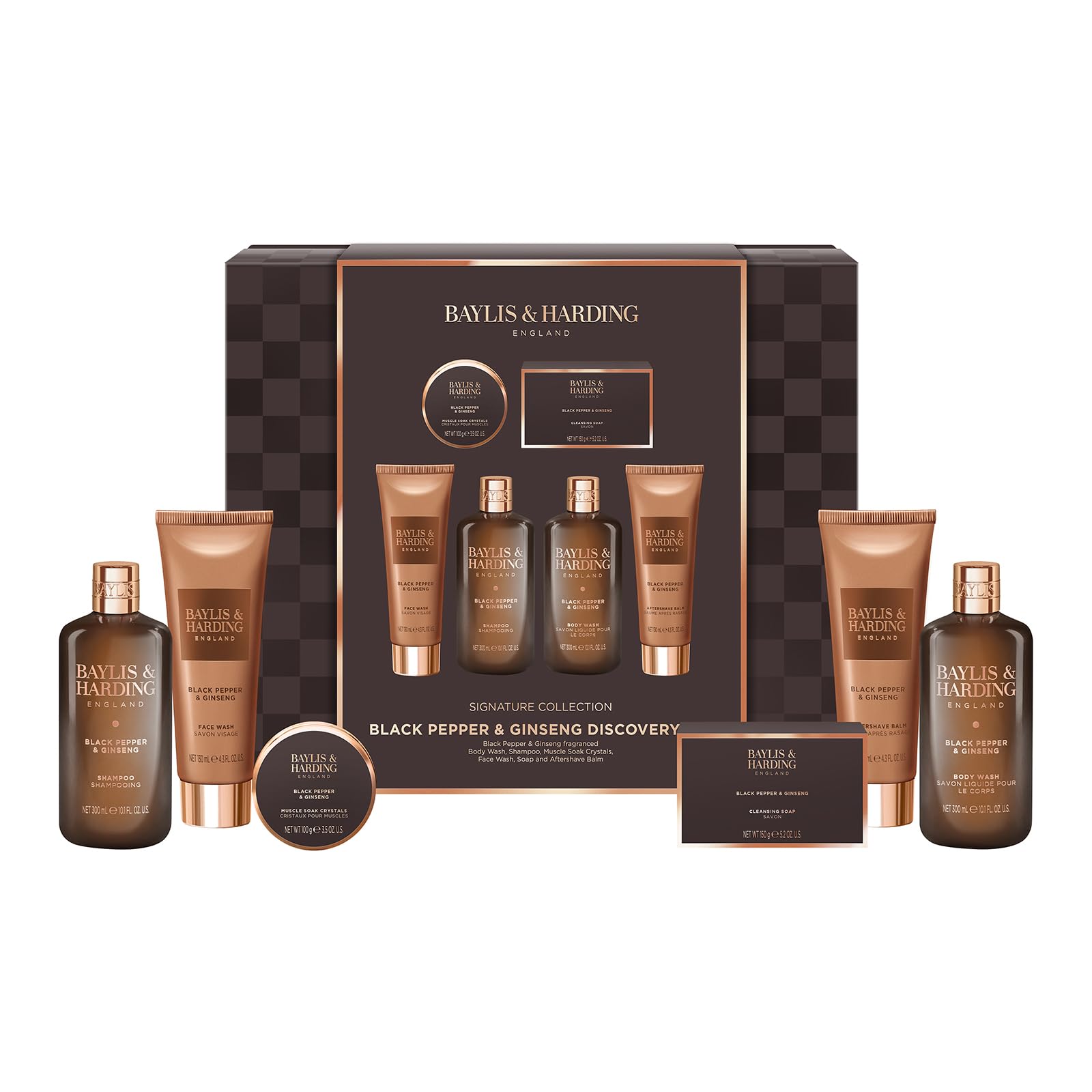 Baylis & Harding Black Pepper & Ginseng Men's Discovery Gift Set - Vegan Friendly — image 1