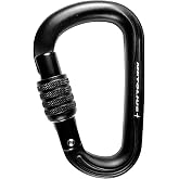 Metolius Element II Screw Lock, Black, ELSL002.01 | Element II Screw Lock Carabiner offers secure locking with a smooth, durable design