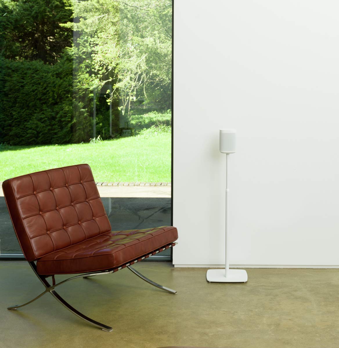 Flexson Verstellbare Bodenstander Fur Sonos One Und Sonos Play 1 Paar Weiss