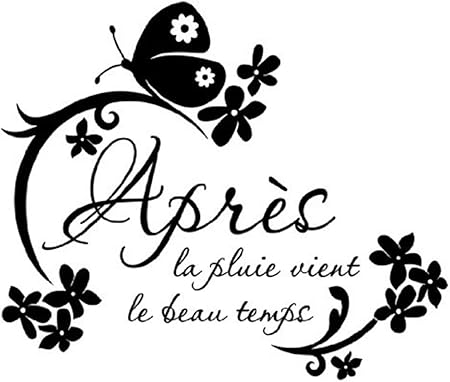 Stickers Muraux Citations Petit Prince Apres La Pluie Vient Le Beau Temps Pour Salon Chambre Amazon Fr Bricolage