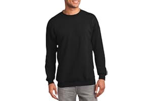 JustBlanks Fleece Sweatshirt for Men Tall Men’s Sweatshirt Crewneck Sweatshirt Relaxed-Fit Pullover Sweatshirt