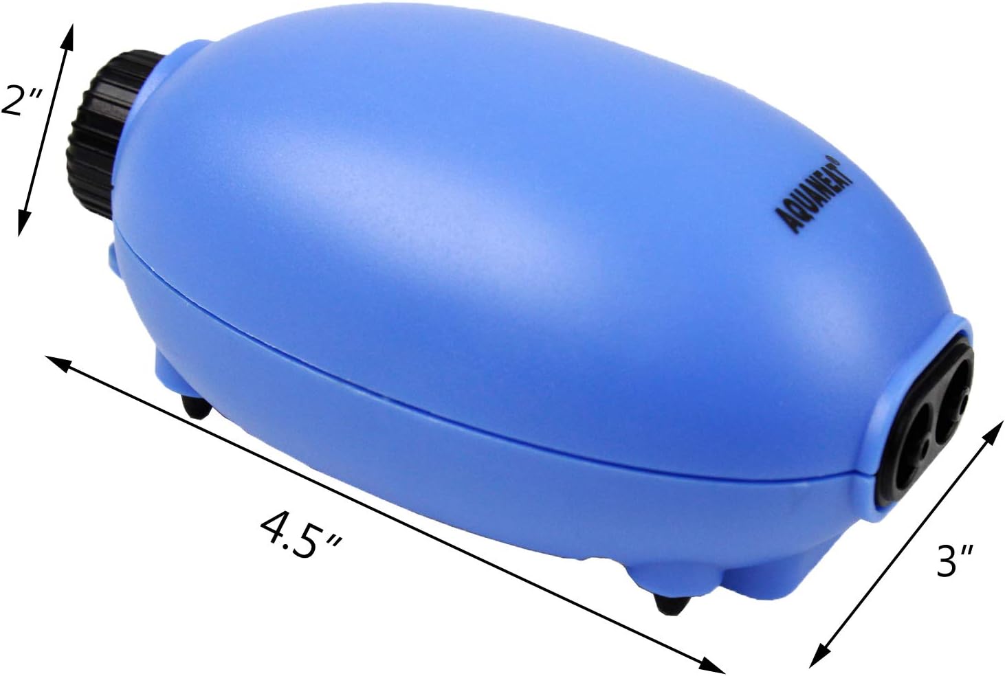 Fish Tank Air Pump AQUANEAT Aquarium Air Pump 100GPH Air Bubbler with Air Stones Oxygen Aerator