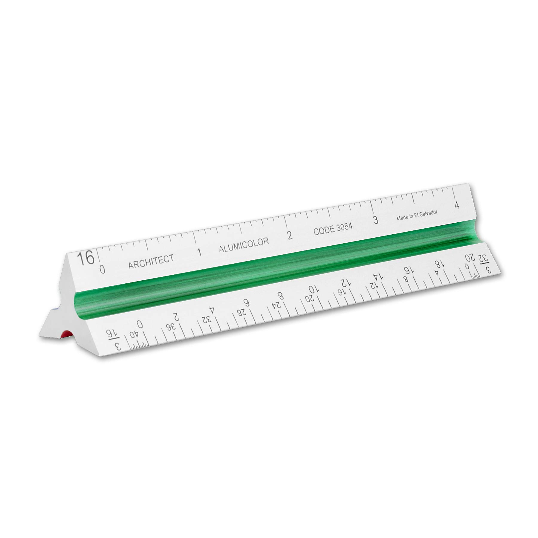 Alumicolor Ruler, Measuring Tool, Silver, 4IN