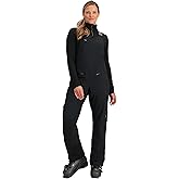 Obermeyer Womens Bliss Ski Bib Pants, Insulated and Waterproof for Skiing and Snowboarding, Black, Long, Size 6L