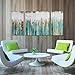 ARTLAND Hand Painted 24x48-inch 'Breezy Valley' 3-Piece Gallery-Wrapped Abstract Oil Painting on Canvas Wall Art Set