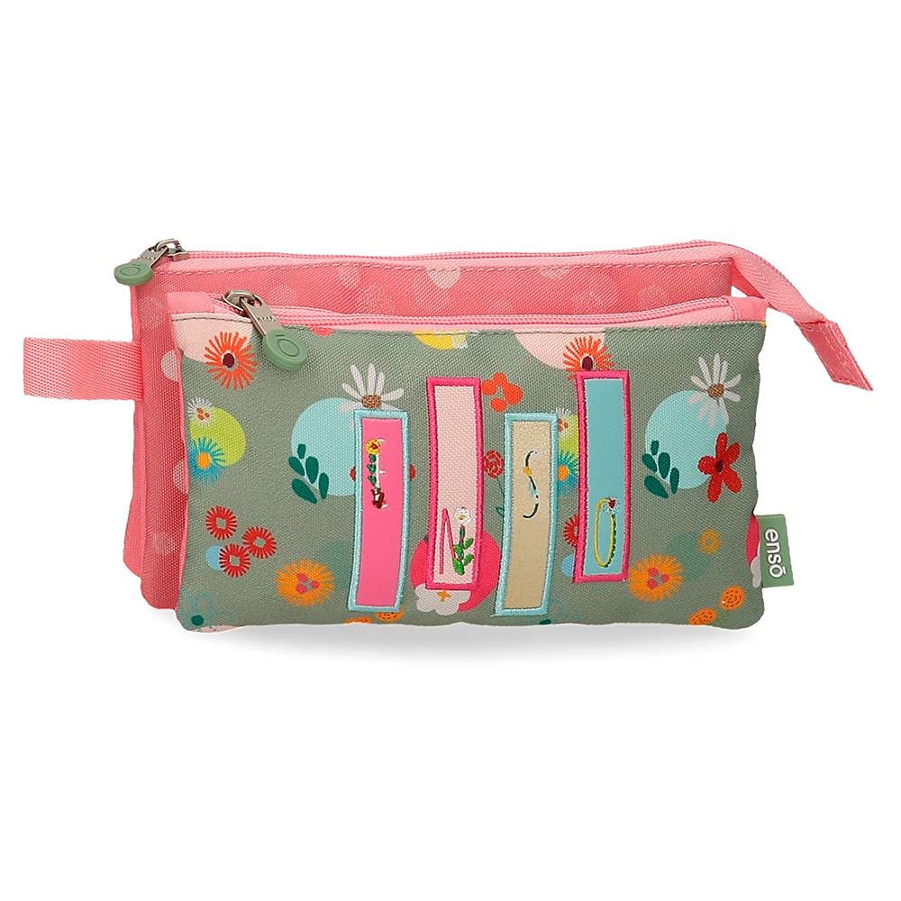 Enso Nature, Girls’ Nature Travel Accessory- Cosmetics Case, Pink, 22x12x5 cms -