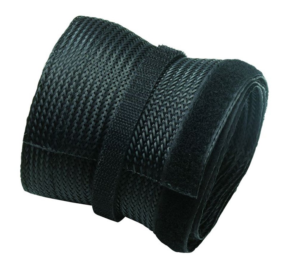 Newstar NS-CS200BLACK Flexible Cable Cover (Length: 200 cm, Width: 8.5 cm) - Black