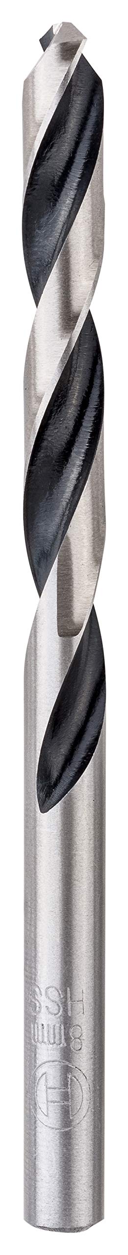 Bosch Professional 1x HSS Twist Drill Bit Metal and Wood (for metal and wood, Ø 8 mm, length 117 mm, Drill accessories)