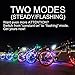 DAWAY Led Bicycle Tire Lights - A01 Waterproof Bright Bike Wheel Decoration (2 Tire Pack), Safety Spoke Lights, Cool for Child, Girls, Women, Mom, Sister, Aunts, Red