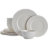 Mikasa Italian Countryside 12 Piece Melamine Outdoor Dinnerware Set, Service for 4