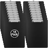 ZCZN Metal Clipboards, 18 Pack Heavy Duty Aluminum Clipboards 12 x 9 Inches, A4 Letter Sizer Document Holder with Low Profile Clip, Suitable for School, Office, Jobsite or Medical Staff, Black