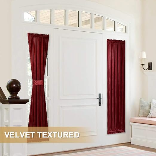 Amazon Com Stangh Side Door Window Curtains Soft Smooth Velvet
