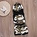 Emmababy Western Baby Boy Clothes Summer Short Sleeve Striped Shirt Letter Print Crewneck Tops Solid Elastic Waist Shorts Set(Camo,0-6 Months)