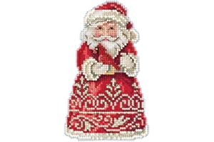 Santa with Cardinal Counted Cross Stitch Ornament Kit Mill Hill 2019 Jim Shore JS201913
