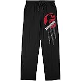 Bioworld Jurassic Park Slash Logo Men's Black Sleep Pajama Pants