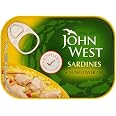 John West Boneless Sardines in Sunflower Oil (95g) - Pack of 2