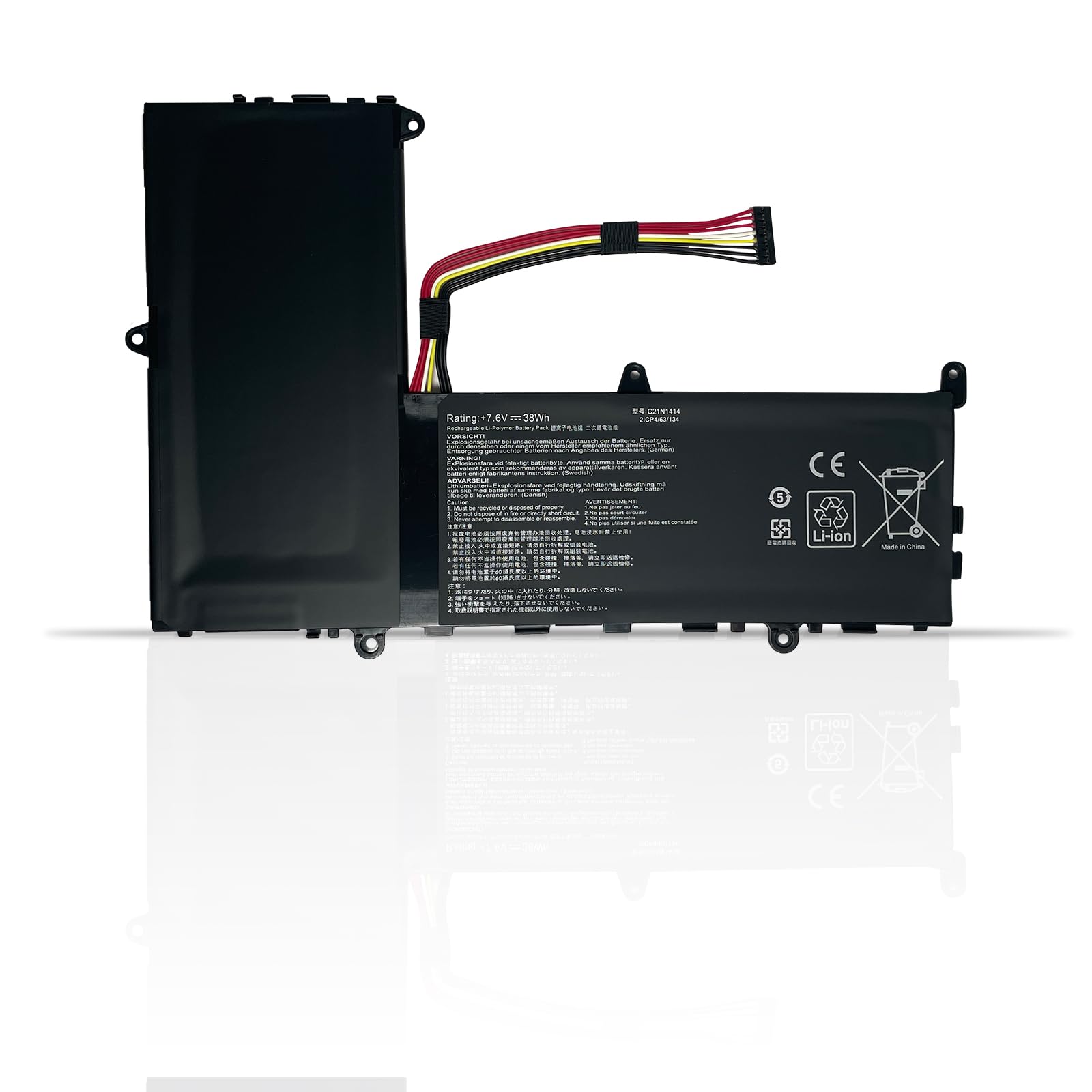 C21N1414 C21PQ91 CKSE321D1 Laptop Battery Replacement for ASUS EeeBook X205T X205TA X205TA-BING-FD015B X205TA3735 F205TA F205TA-1A F205TA-1B 11.6"(7.6V 38wh)