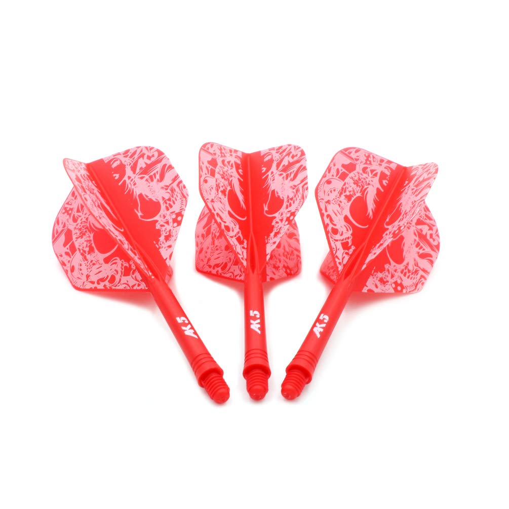 CUESOUL ROST Integrated Dartpfeile Schäfte Shafts and Darts Flights Standard Shape,Set of 3 pcs Schönheit Pattern(CSAK-52XMN)