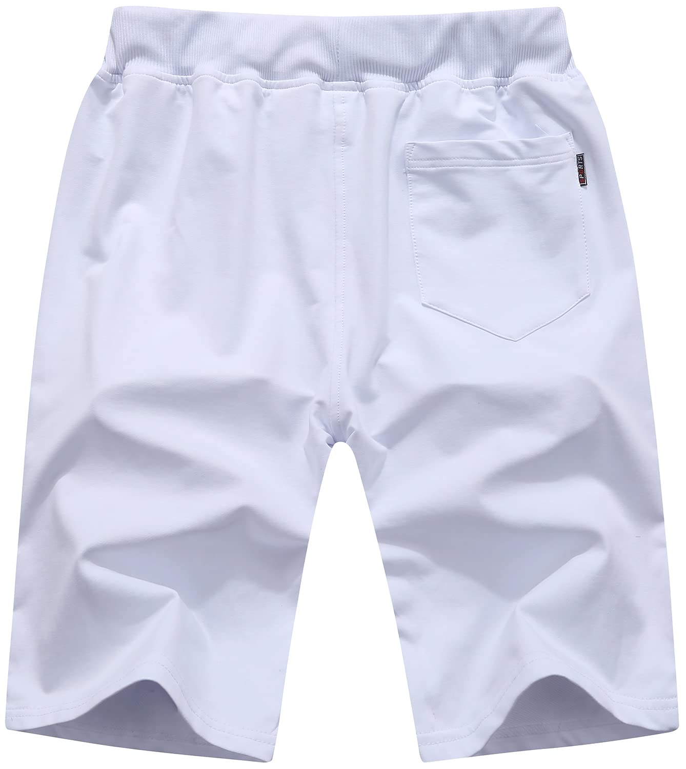 QPNGRP Mens Shorts Casual Drawstring Zipper Pockets Elastic Waist