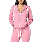 LINMYZAI Womens 2 Piece Sweatsuits Sets Zip Up Hoodie With Jogger Sweatpants Matching Sets Long Sleeve Lounge Wear