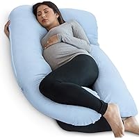 PharMeDoc Pregnancy Pillow, U-Shape Full Body Pillow and Maternity Support with Detachable Extension - Support for Back…