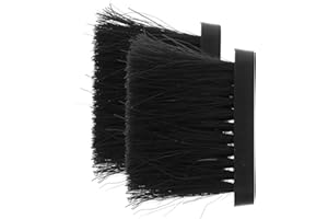 ZERODEKO 2pcs Fireplace Brush Replacement Head, Oblong Brush Refills for Fireplace Chimney Cleaning, Burning Stove, Fire Pit, Chimney Tools