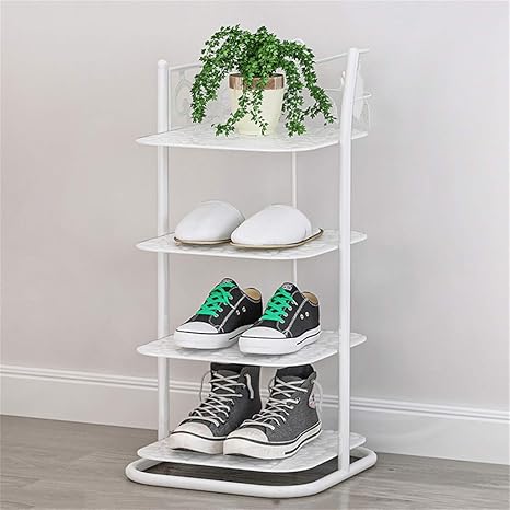 Amazon シューズラック収納ラック 26cm幅の廊下玄関の靴タワー収納棚 頑丈なメタルフレーム収納オーガナイザーユニット保存スペース 白 シューズラック オンライン通販
