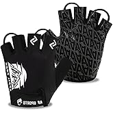 Aprilfrog Bike Cycling Sports Gloves: Half Finger Bicycle Gloves for Men Women with 5MM Gel Pad - Anti-Slip Exercise Workout Gloves for Gym Motorcycle