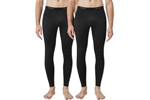 LAPASA Men's Thermal Underwear Bottom Long Johns Pants Base Layer Lightweight Midweight Heavyweight Cold Weather M10/M25/M56