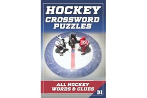 Hockey Crossword Puzzles: PLAYERS, TEAMS, LEAGUES, LEGENDS. Sports Art Interior. Easy to Hard Words. ALL AGES Fan Activity.