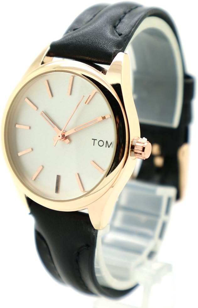 BestTime Tomi Dress Watches Rose Gold/Black Color Leather Strap GIFS for Women's Boy's & Girls