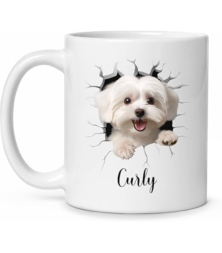 Funny Black Blue Merle Australian Shepherd Coffee Mug 11oz White Ceramic Cup Novelty Animal Portrait - Pet Owner Appreciation Thank You Gifts For Aussie Dog Lovers