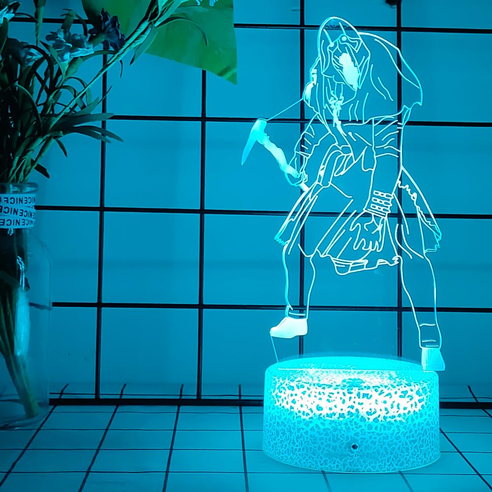 Photo 1 of Mzcyfuy Dead by Daylight 3D Night Light, Killer Role, 16 Color Changing Cartoon USB Desk Lamp Illusion Lighting with Remote Control for Home Decor Gift for Kids (Blight)