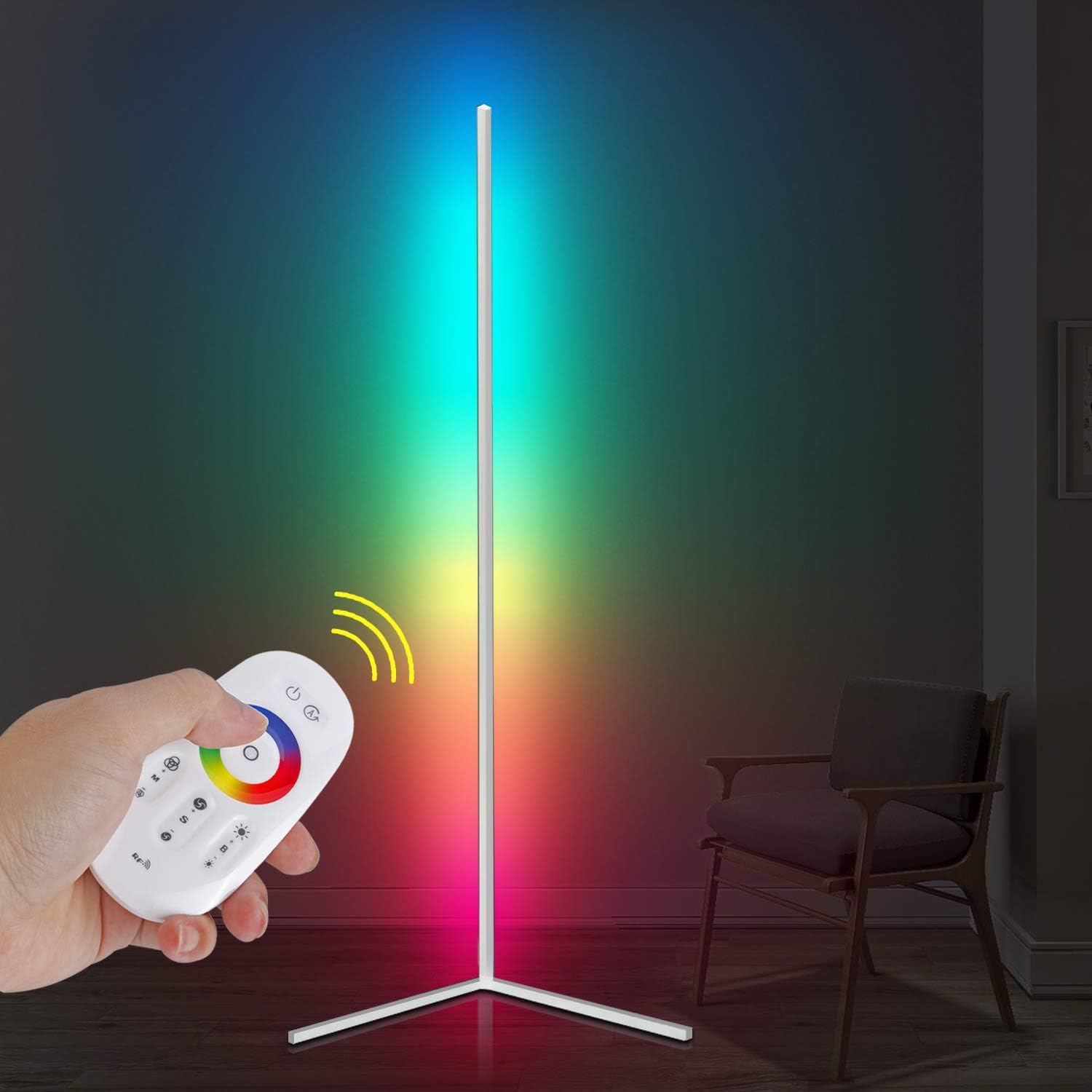 rgb corner floor lamp