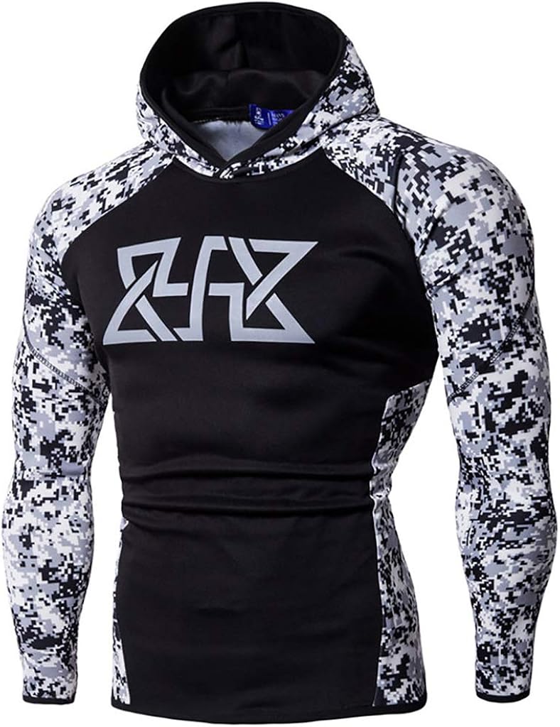 Best Body Building Long Sleeve Hoodie Casual Sweatshirt Stretchy Cotton