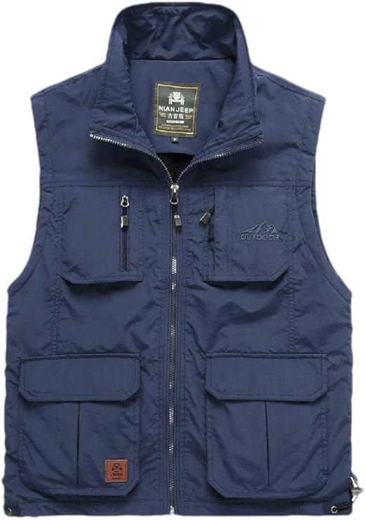 Herren Weste Mit Vielen Taschen - Leichte Outdoor Weste Für Angeln & Fotografie